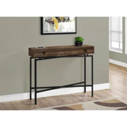 Monarch Accent table - 42"l / reclaimed wood/ black console -