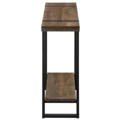 Monarch Accent table - 48"l / reclaimed wood-look / black -