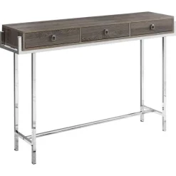 Monarch Accent table - 48"l / / chrome metal -