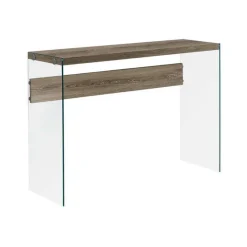 Monarch Accent table - 44"l / / tempered glass -