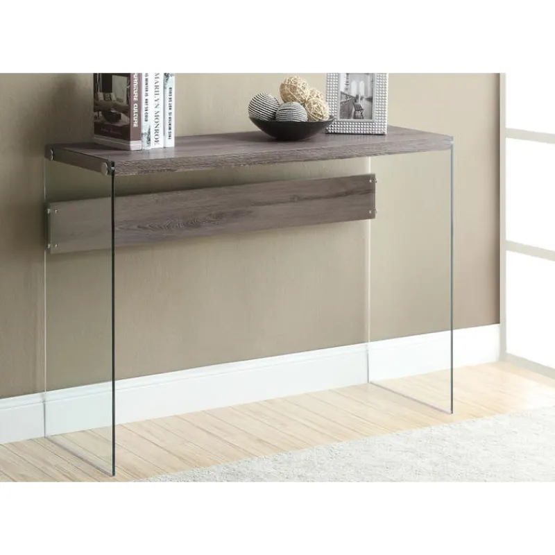 Monarch Accent table - 44"l / / tempered glass -