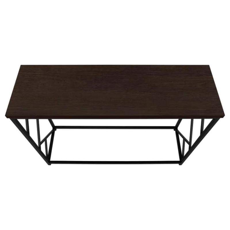 Monarch Accent table - 44"l / / black metal hall console -