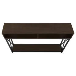 Monarch Accent table - 48"l / / black metal hall console -
