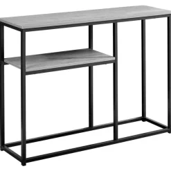 Monarch Accent table - 42"l / / black metal hall console -