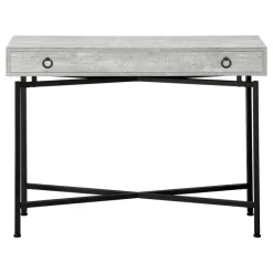Monarch Accent table - 42"l / reclaimed wood / black console -