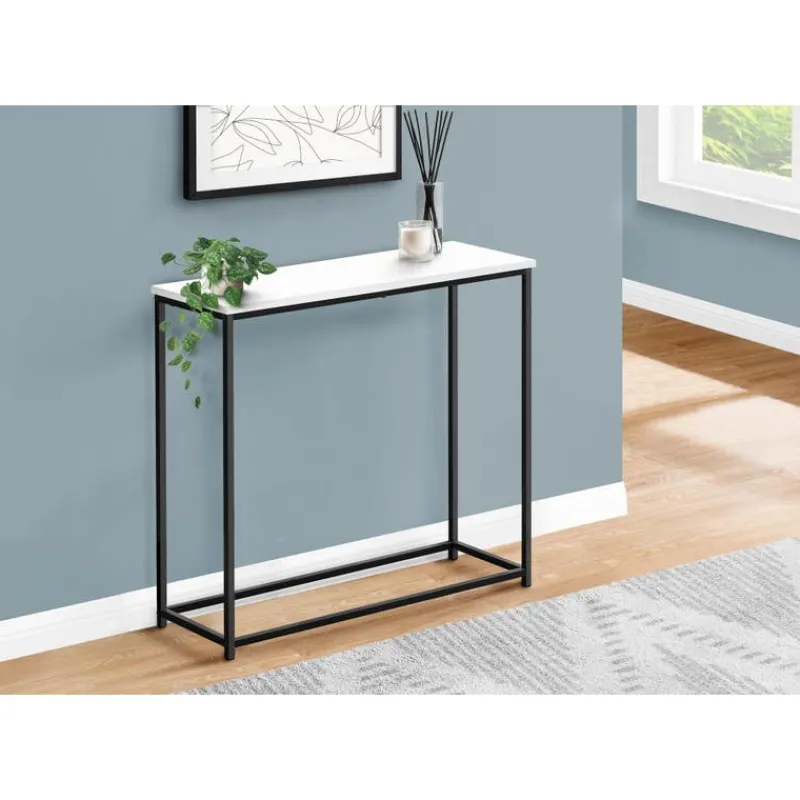Monarch Accent table - 32"l / / black metal console -