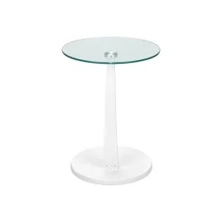 Monarch Accent table - bentwood with tempered glass -