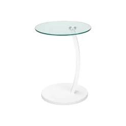 Monarch Accent table - bentwood with tempered glass -