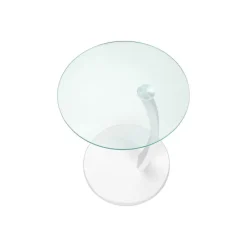 Monarch Accent table - bentwood with tempered glass -