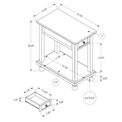 Monarch Accent table 24"h -