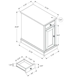 Monarch Accent table 24"h -