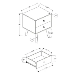 Monarch Accent Table 24"H with Storage -