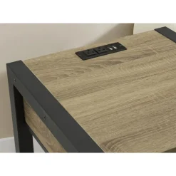 Monarch Accent Table with Storage, Power Outlet, and USB Ports -