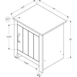 Monarch Accent Table with Storage -