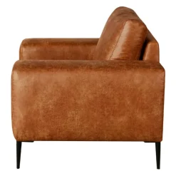 Armchair with Deep Seat and Square Armrests