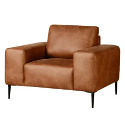 Armchair with Deep Seat and Square Armrests