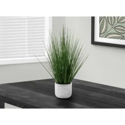 Monarch Artificial plant - 21"h / indoor grass in cement 4" pot
