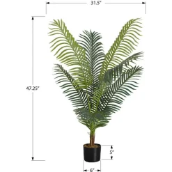 Monarch Artificial plant - 47"h / indoor palm tree in a 5" pot