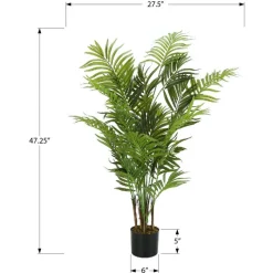 Monarch Artificial plant - 47"h / indoor areca palm tree/ 5" pot