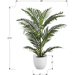 Monarch Artificial plant - 28"h / indoor palm in a 6" pot