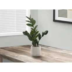 Monarch Artificial plant - 20"h / indoor zz in a 5" cement pot