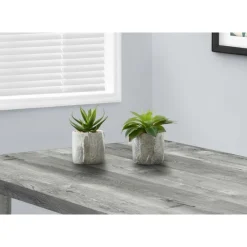 Monarch Artificial plant - 2pcs / 7"h succulent in 4" cement pot