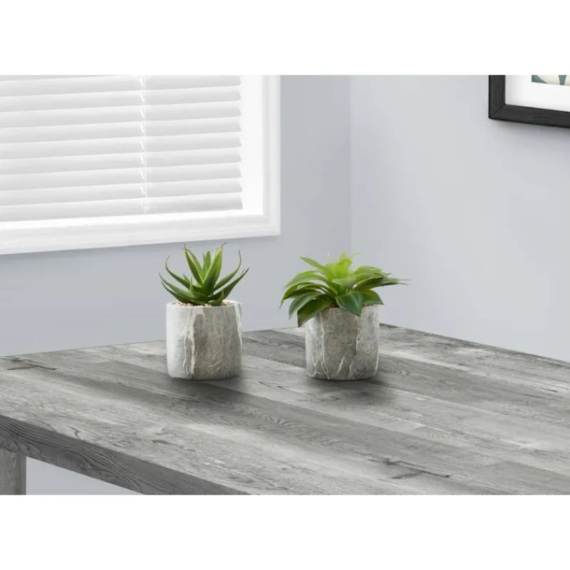 Monarch Artificial plant - 2pcs / 7"h succulent in 4" cement pot