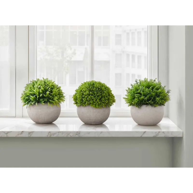 Monarch Artificial plant - 3pcs / 5"h grass in a 3" grey pot