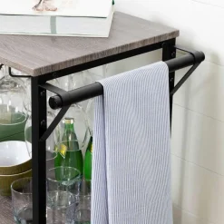 Meubles South Shore Bar Cart With Bottle Storage - South Shore