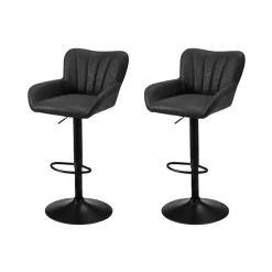 Monarch Bar Stools (Set of 2) Leather Look