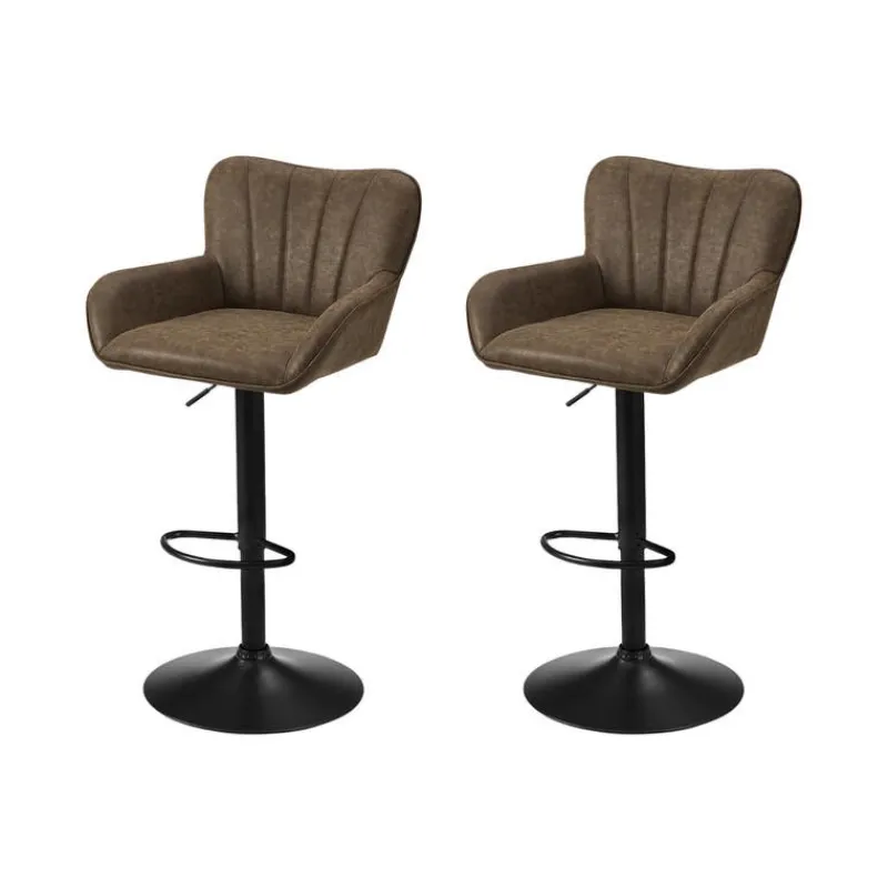 Monarch Bar Stools (Set of 2) Leather Look