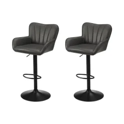 Monarch Bar Stools (Set of 2) Leather Look