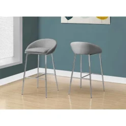 Monarch Barstool - 2pcs / fabric / chrome base / bar height