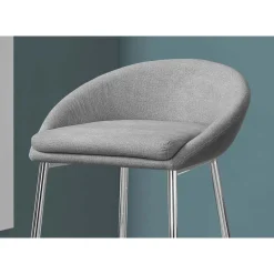 Monarch Barstool - 2pcs / fabric / chrome base / bar height