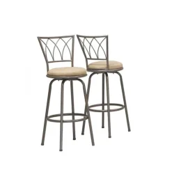 Monarch Barstool - 2pcs / 43"h / swivel / dark coffee metal