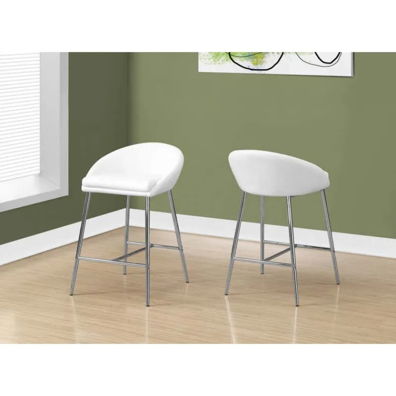 Monarch Barstool - 2pcs / / chrome base / counter height