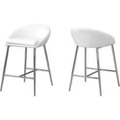 Monarch Barstool - 2pcs / / chrome base / counter height