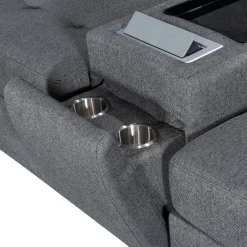Modular Sectional with Console - 6 pcs