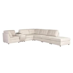 Modular Sectional with Console and Ottoman - 7 pcs