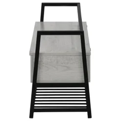 Monarch Bench - shoe rack / flip top storage - 42