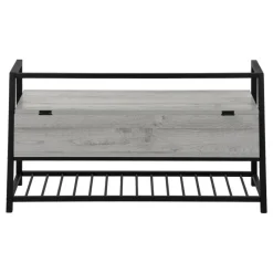 Monarch Bench - shoe rack / flip top storage - 42