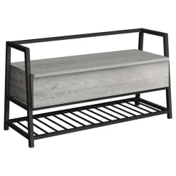 Monarch Bench - shoe rack / flip top storage - 42