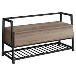 Monarch Bench - shoe rack / flip top storage - 42