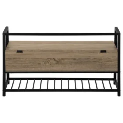 Monarch Bench - shoe rack / flip top storage - 42