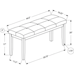 Monarch Bench 44"L -