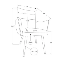 Monarch Dining Chairs (Set of 2) 35" -