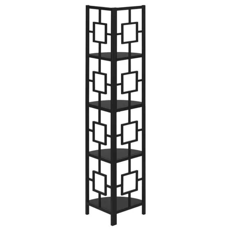 Monarch Bookcase - 62"h / / metal corner etagere -