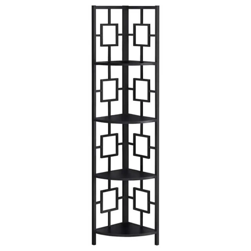 Monarch Bookcase - 62"h / / metal corner etagere -