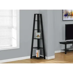 Monarch Bookcase - 72"h / corner accent etagere -
