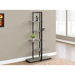 Monarch Bookcase - 60"h / / black metal -